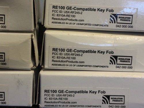 (LOT of 6) Key Fob RE100 GE Compatible Wireless - Picture 2 of 3