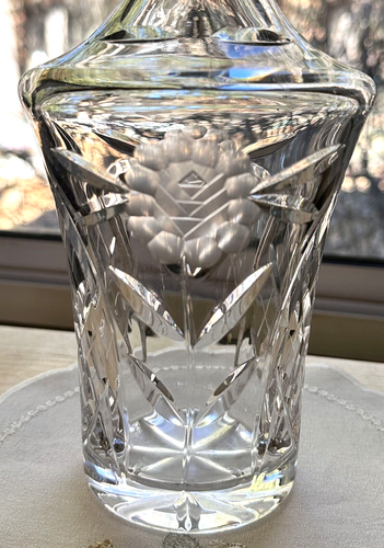 Heavy Cut Crystal Decanter 15.5" Tall - Picture 14 of 15