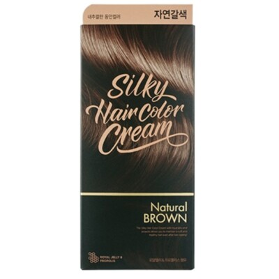 THE FACE SHOP Stylist Silky Hair Color Cream #Natural Brown Korean Cosmetics NEU