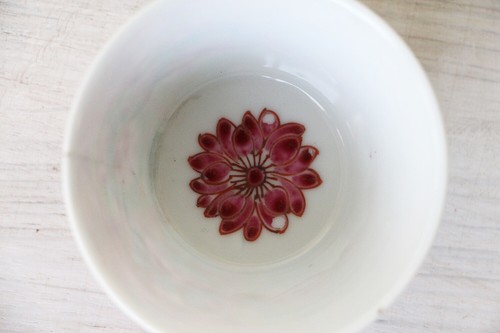 18. Jahrhundert Qianlong Porzellan Tasse mit Blumenbild, chinesisch antik - Bild 5 von 11