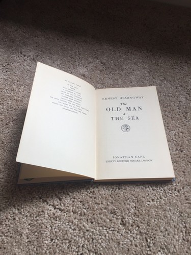 The Old Man and The Sea - Hemingway, 1954 edition - Picture 2 of 2