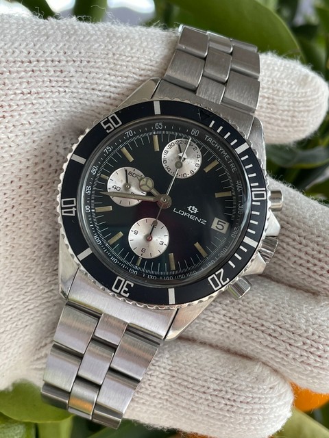 Lemania 5100 Automatic Chronograph Diver Lorenz 12042 Mens 40mm Swiss lemania-5100-automatic-chronograph-diver-lorenz-12042-mens-40mm-swiss