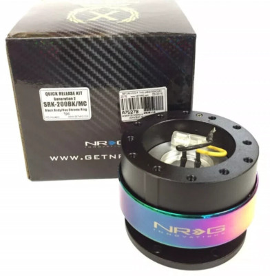 NRG BALL LOCK QUICK RELEASE HUB STEERING WHEEL HUB NRG SRK-200BK-MC NEO CHROME