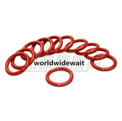 45mm Outer Dia 3.1mm Thickness Silicon O Ring Sealing Washer Red 10Pcs #F13