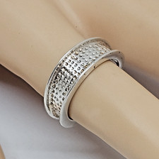 925 Sterling Silver - Textured Etched Band Ring Size 6.5
