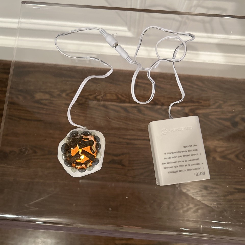 Department 56 Village Accessories “Lit Fire Pit” eBay