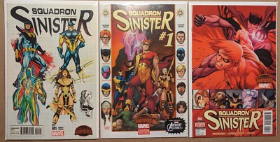 Squadron Sinister #1 design variant & custom edition + #4 2015