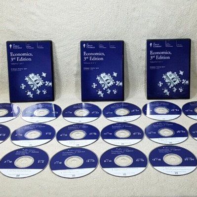 THE GREAT COURSES ECONOMICS 3RD EDITION VOLUME SET 1-3 18 CD's NO BOOK