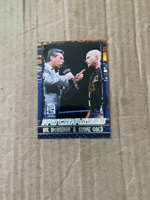 Mr. McMahon & Stone Cold 2002 Fleer All Access insert FREE SHIPPING Matchmakers