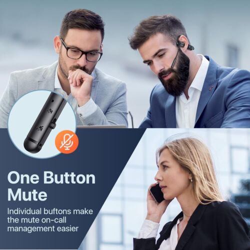 Bluetooth Headset with Microphone, Open Ear Headphones with Mic, Dual Connect... - Picture 8 of 9