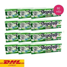 12x Punchalee Toothpaste Thai Herbal Remove Stain Teeth Bad Breath Natural 80 g