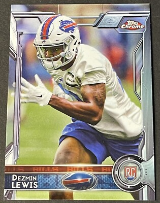 Dezmin Lewis 2015 Topps Chrome Refractor #126 RC Football Card | eBay