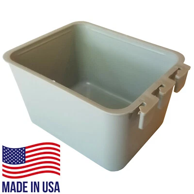 SHIFT LOCK Pinnon Hatch Farms 12 Pack Gray Pint/16 Fl Oz Hanging Water and Feed Cage Cups