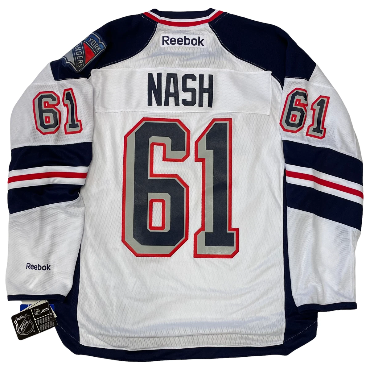 RICK NASH Signed New York Rangers Alternate Blue Reebok Jersey