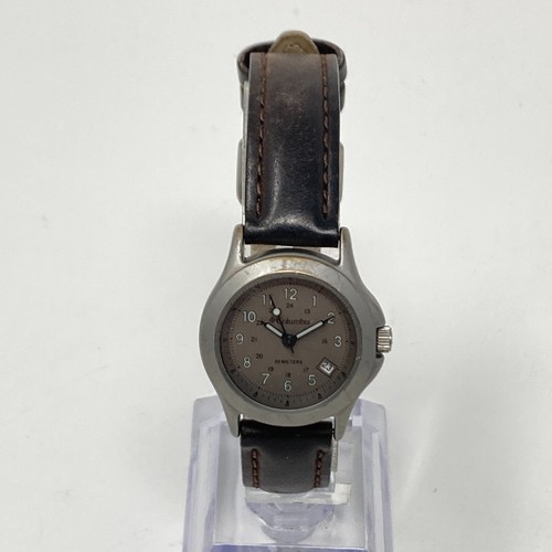 Columbia Watch Women 26mm Silver Tone Date Gray Dial Matte WR 50M New Battery 8" - Picture 3 of 19