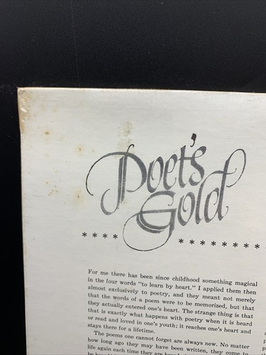 Vinyl POET'S GOLD LP RCA VICTOR RED SEAL LM-1813 1955 New Sealed - Picture 9 of 11