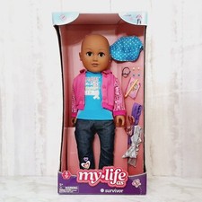My Life As Survivor 18 in Doll African American Girl Bald Soft Torso NEW