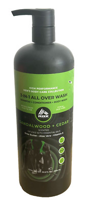 RBX Active LIFE 3-IN-1 All Over Perform Body Wash 1L 1000ml SANDELHOLZ + ZEDER