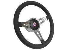 1979-82 Ford Mustang Cobra 9-bolt 14 Leather Steering Wheel Kit Holes 3-spoke 1979-82 Ford Mustang Cobra 9-bolt 14 Leather Steering Wheel Kit Holes 3-spoke