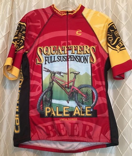 Cannondale Cycling Jersey Squatters Full Suspension Pale Ale Beer Mens M