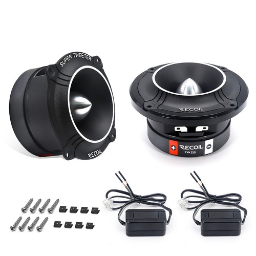 TW250 High Compression Bullet Super Tweeters, 1-InchVoice Coil, Aluminum