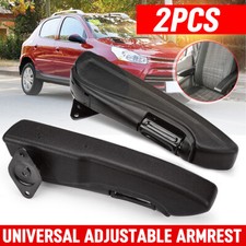 Pair Universal Seat Armrest Kit Adjustable Arm Rest Black For Car Rv Van Trunk