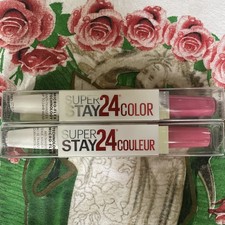 2~Maybelline 215 PINK GOES ON SuperStay 24 2-Step Liquid Lipstick Retired NIP C