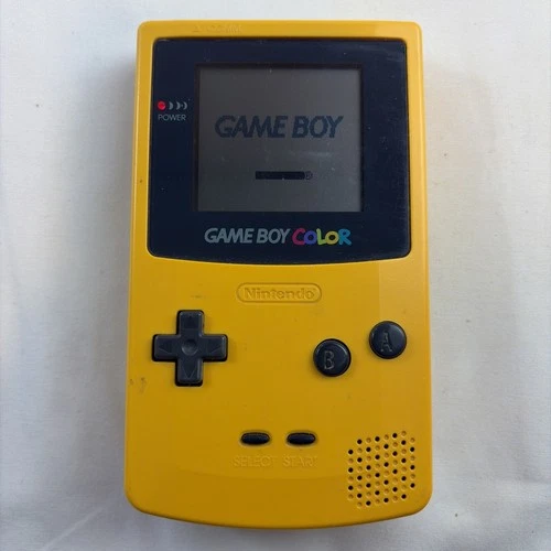 Gameboy Color Console Dandelion Yellow Nintendo GBC Tested & Working