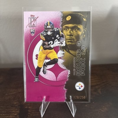 Topps 2025 Signature Class Kaleb Johnson Steelers RC Rookie Roundup #114 /250