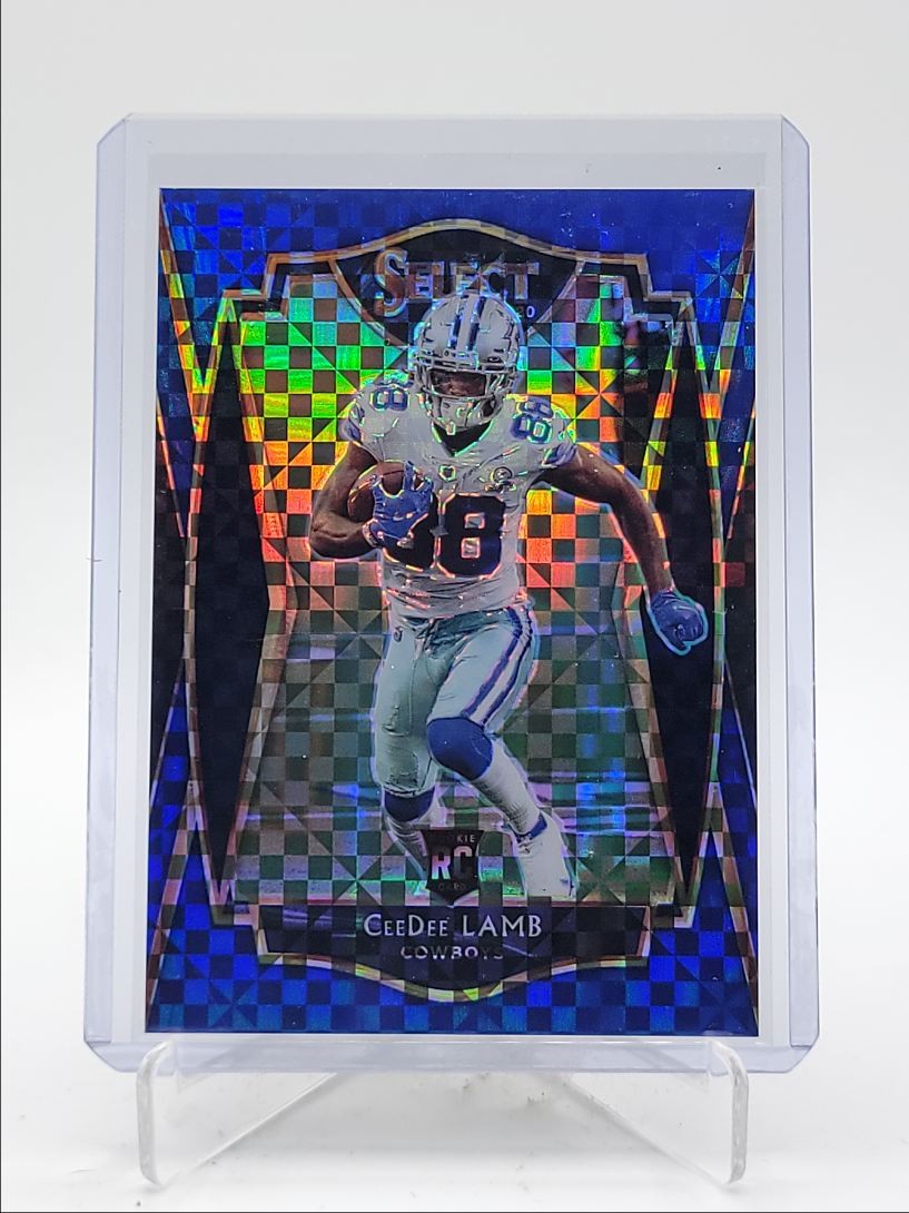 CEEDEE LAMB 2020 SELECT PREMIER LEVEL ROOKIE BLUE PRIZM RC /149 Q0398