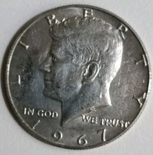 USA 1/2 MEZZO dollaro Kennedy 1967 argento 0,400, 11,5 g, ø 30,6 mm KM# 202a