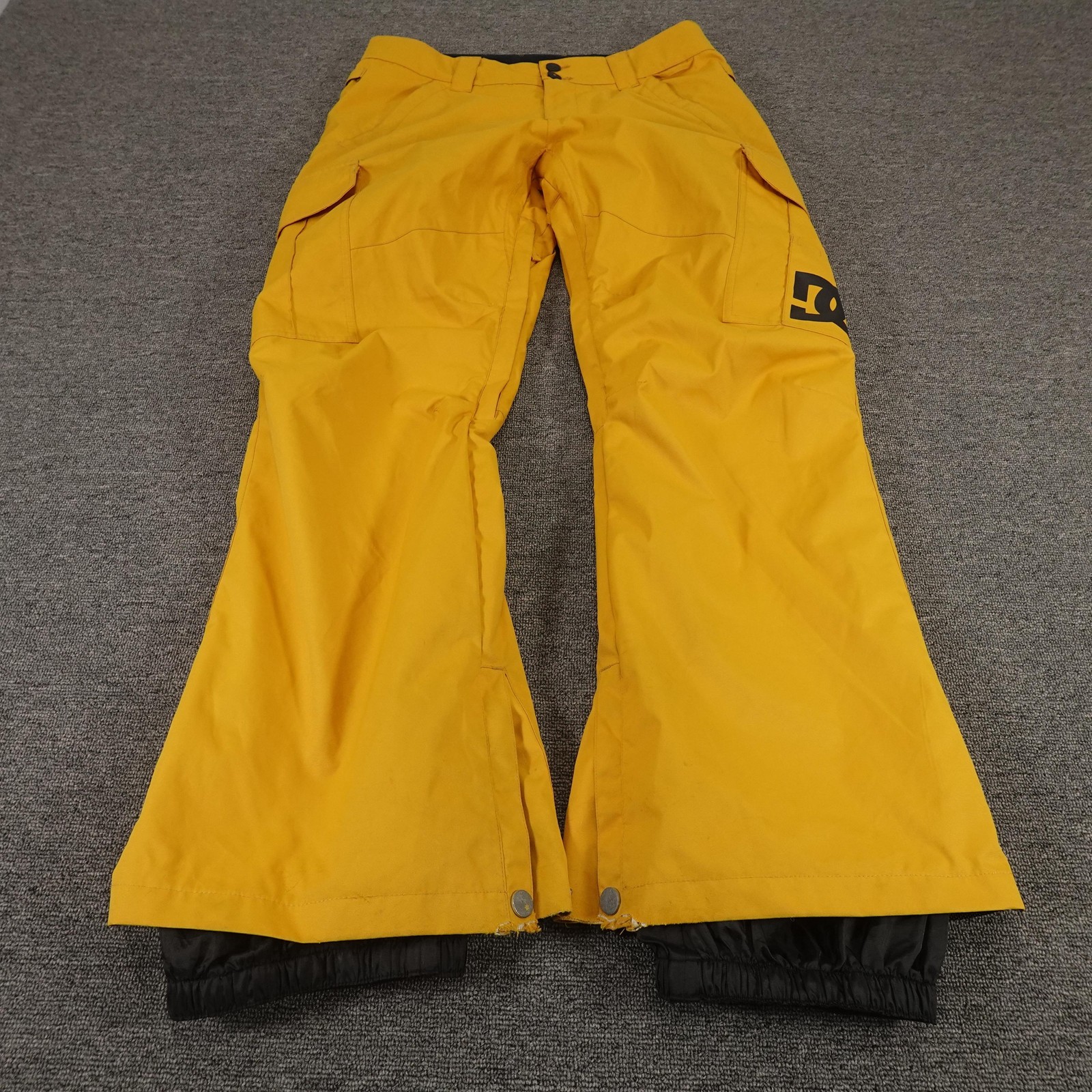 DC Shoes Snow Pants Mens Medium Yellow 10K Waterproof Lined 