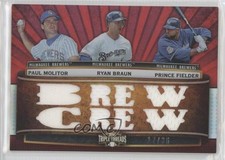 2011 Topps Triple Threads Relic Combos 17/36 Paul Molitor Ryan Braun HOF 0tw4