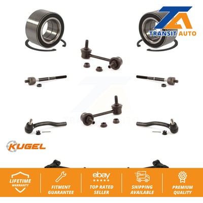Front Bearing Lower Arm Outer Inner Tie Rod Link Kit (10Pc) For 07-12 Mazda CX-7