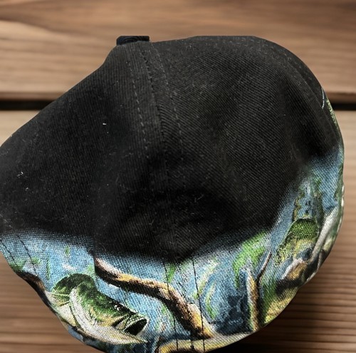 Vintage Silverado Hat Cap Snap Back Bass Fishing Wrap Around Promo Men 90s USA - Picture 6 of 6