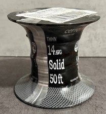 Cerrowire 50 ft. 14 Gauge White Solid Copper THHN Wire 112-1402BR