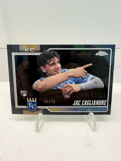 2026 Topps Chrome Sapphire Jac Caglianone RC Image Variation BLACK REF SSP /10