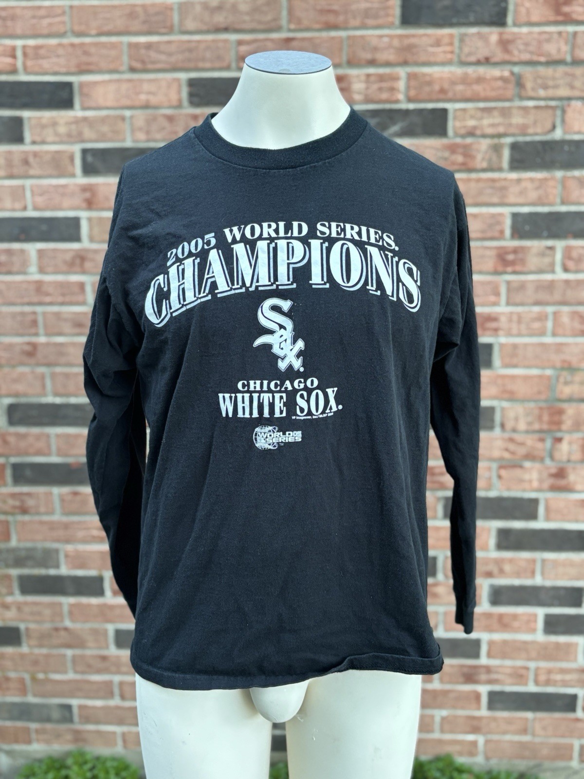 Chicago White Sox 2005 World Series Champions Longsleeve Shirt Large Y2K Vtg MLB