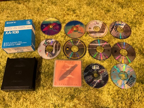 10 Classic Rock CDs Nirvana Led Zeppelin Sony XA-10B 10 Disc Magazine Cartridge
