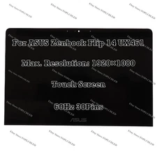 14" FHD Touch Screen LCD Assembly Replacement ASUS Zenbook Flip 14 UX461FA-DH51T