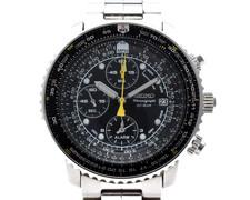 [EXC+5] SEIKO 7T62-0EB0 Pilot Flightmaster Sveglia Cronografo Quarzo dal GIAPPONE
