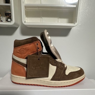 Nike Air Jordan 1 Retro High OG SP Dusted Clay High Top Suede Brown Orange