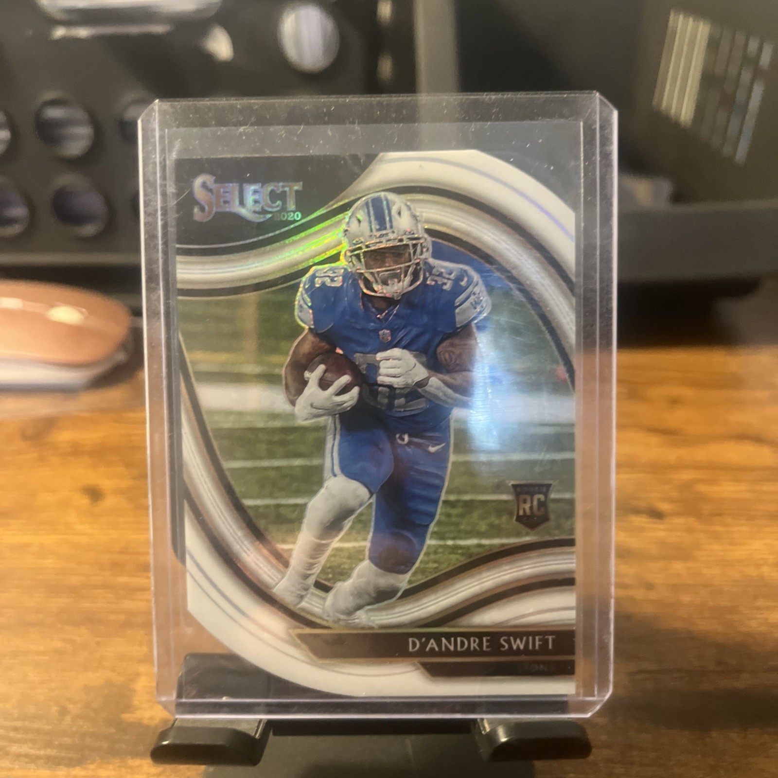 2020 Panini Select - Field Level D'Andre Swift #351 White Prizm Die-Cut (RC)