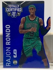2014-15 Totally Certified Rajon Rondo Mirror Platinum Blue Die-Cut #'d 05/74