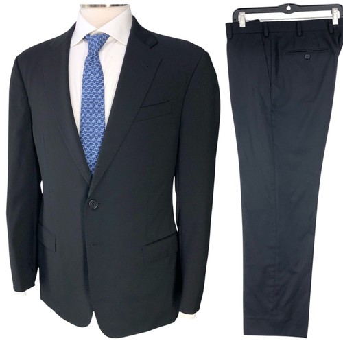 Armani Collezioni Anzug Herren 40 S G Line Slim Fit Vigin Wolle Schwarz *WINZIGER FEHLER