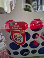 Beach Toy Sand Water Set Kids Carry Basket Play Set New Colorful Toys