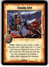 2005 Warlord Saga of the Storm: Hero's Gambit Card 26/158 C Steady Aim