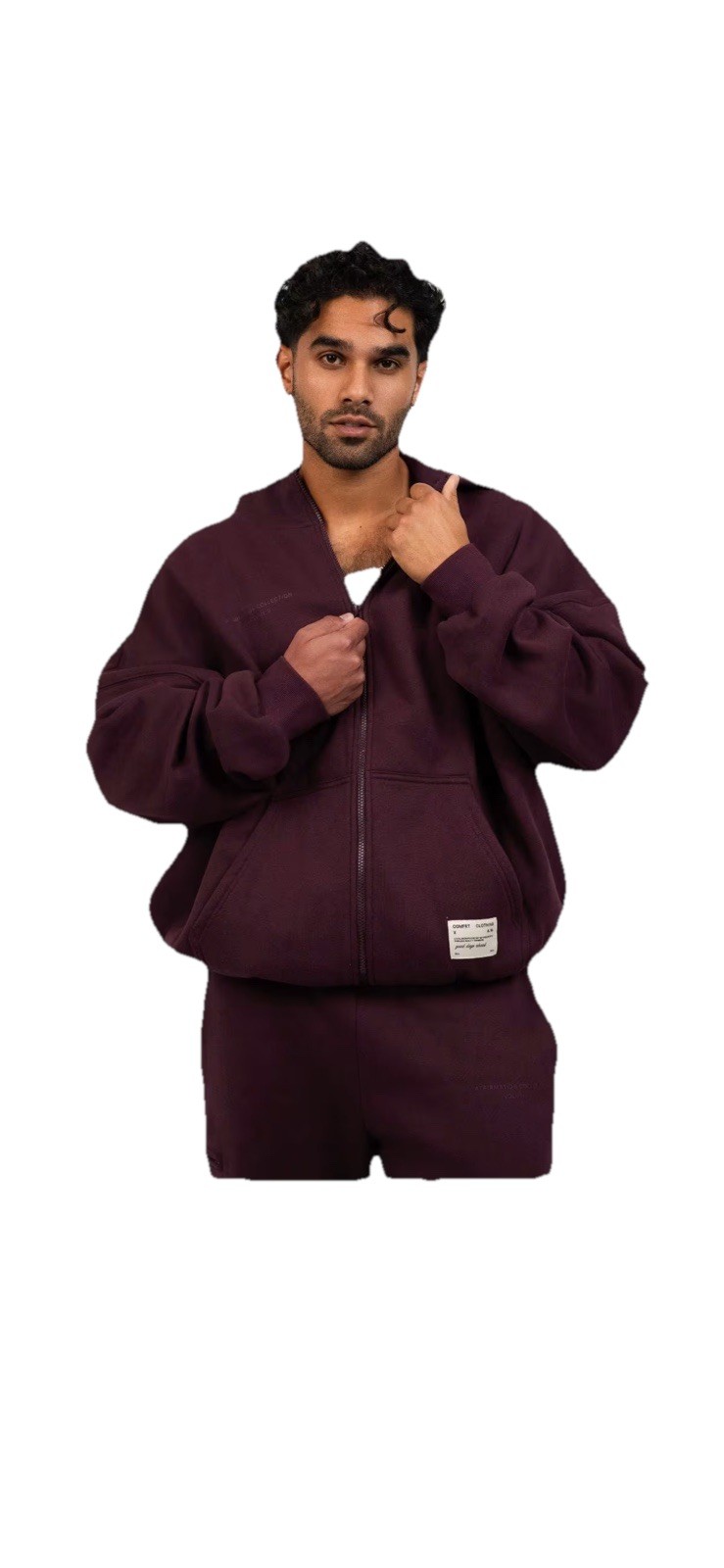 Comfrt Affirmation Zip Hoodie Limited Edition Color Maroon Excellent Condition