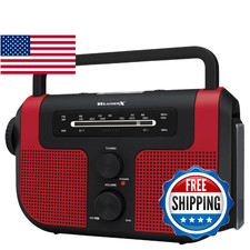 WeatherX Weatherband AM/FM Radio with Flashlight, Lantern, and Phone Charger, WR