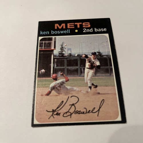 1971 Topps Ken Boswell New York Mets VG # 492 - Picture 1 of 2